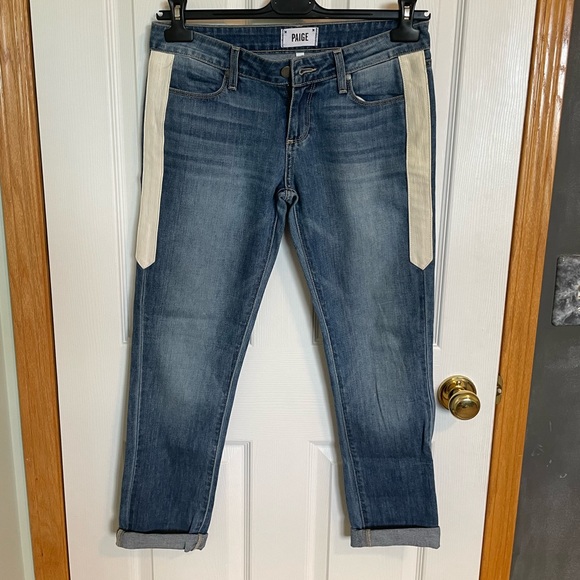 Paige jeans with leather details - Picture 2 of 3